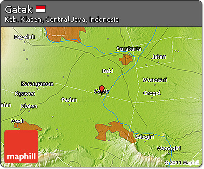 Physical 3D Map of Gatak