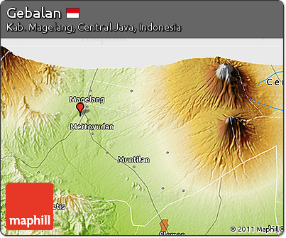 Physical 3D Map of Gebalan