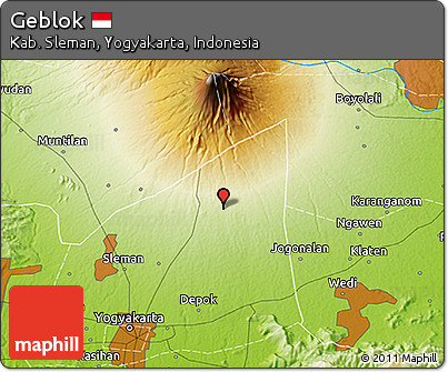 Physical 3D Map of Geblok