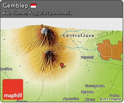 Physical 3D Map of Gemblep