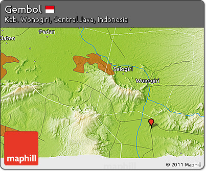 Physical 3D Map of Gembol