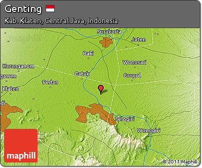 Physical 3D Map of Genting
