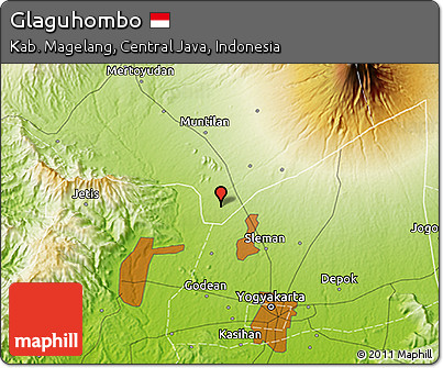 Physical 3D Map of Glaguhombo