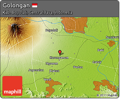 Physical 3D Map of Golongan