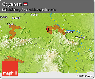 Physical 3D Map of Goyanan