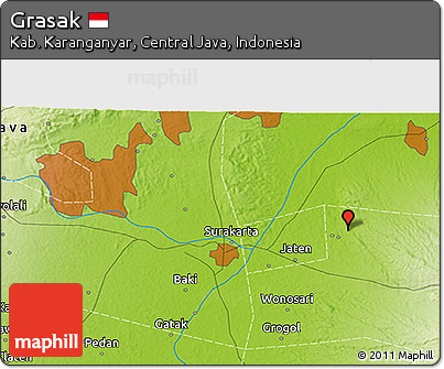 Physical 3D Map of Grasak