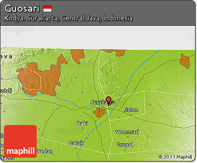 Physical 3D Map of Guosari
