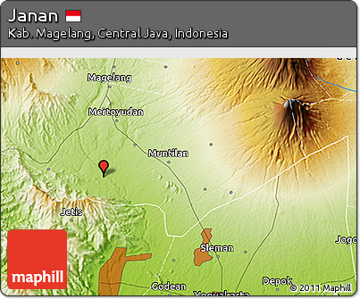 Physical 3D Map of Janan