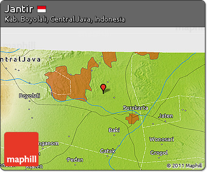 Physical 3D Map of Jantir