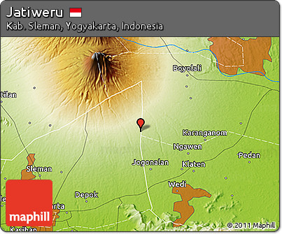 Physical 3D Map of Jatiweru