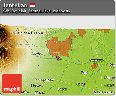 Physical 3D Map of Jentekan