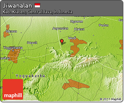 Physical 3D Map of Jiwanalan