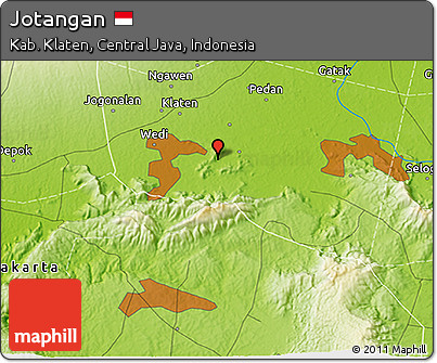 Physical 3D Map of Jotangan