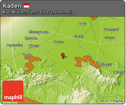Physical 3D Map of Kaden
