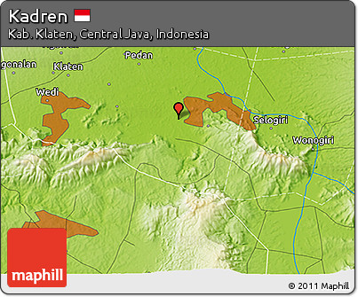 Physical 3D Map of Kadren