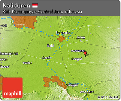Physical 3D Map of Kaliduren