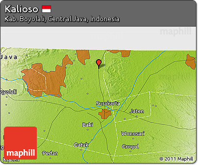 Physical 3D Map of Kalioso