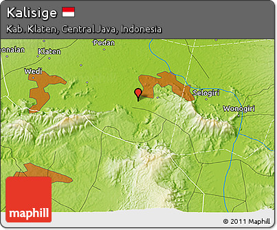 Physical 3D Map of Kalisige