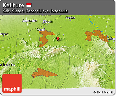 Physical 3D Map of Kaliture