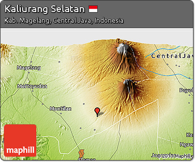 Physical 3D Map of Kaliurang Selatan