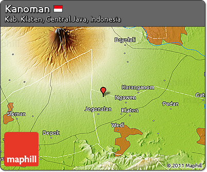 Physical 3D Map of Kanoman