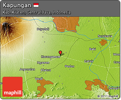 Physical 3D Map of Kapungan
