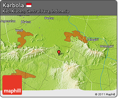 Physical 3D Map of Karbola