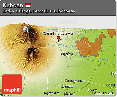 Physical 3D Map of Keboan