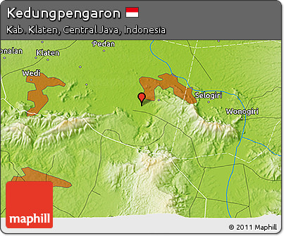 Physical 3D Map of Kedungpengaron