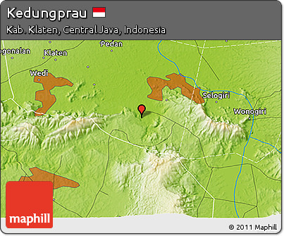 Physical 3D Map of Kedungprau
