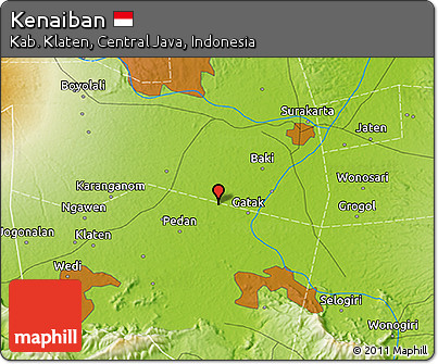 Physical 3D Map of Kenaiban