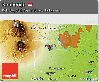 Physical 3D Map of Kenbonijo