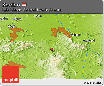 Physical 3D Map of Kerdon