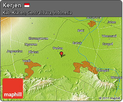 Physical 3D Map of Kerjen