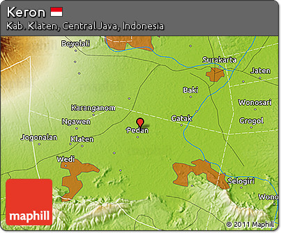 Physical 3D Map of Keron