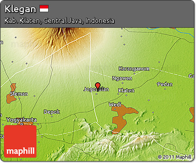 Physical 3D Map of Klegan