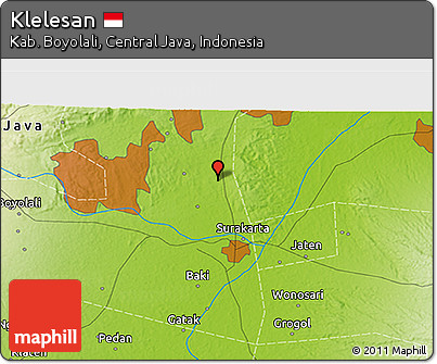 Physical 3D Map of Klelesan