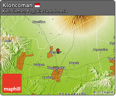 Physical 3D Map of Kloncoman