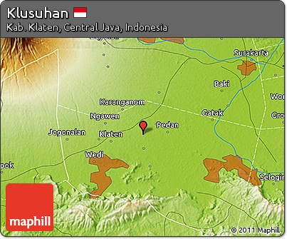 Physical 3D Map of Klusuhan