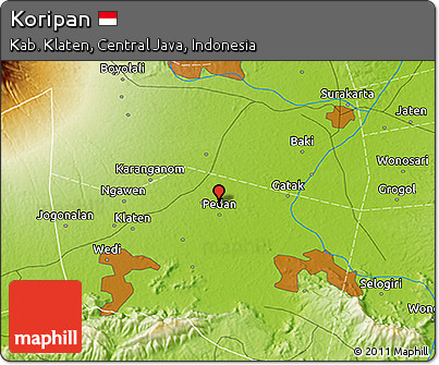 Physical 3D Map of Koripan