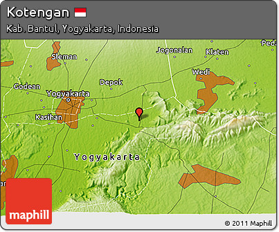 Physical 3D Map of Kotengan
