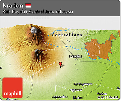 Physical 3D Map of Kradon