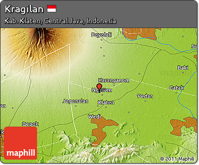 Physical 3D Map of Kragilan