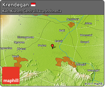 Physical 3D Map of Krendegan