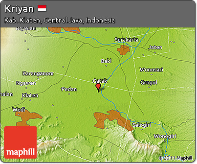 Physical 3D Map of Kriyan