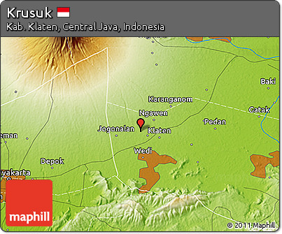 Physical 3D Map of Krusuk