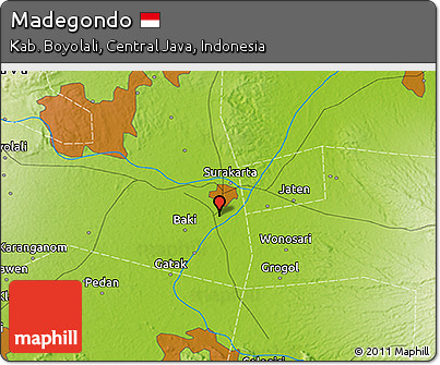Physical 3D Map of Madegondo
