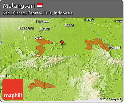 Physical 3D Map of Malangsari