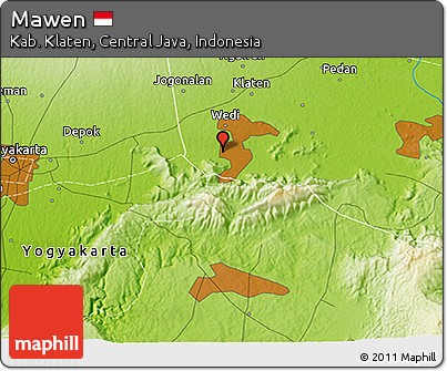 Physical 3D Map of Mawen