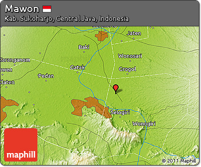 Physical 3D Map of Mawon